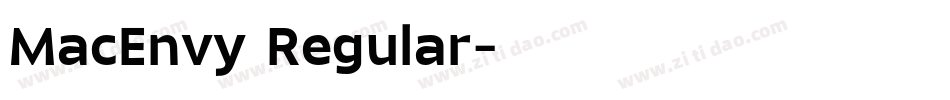 MacEnvy Regular字体转换